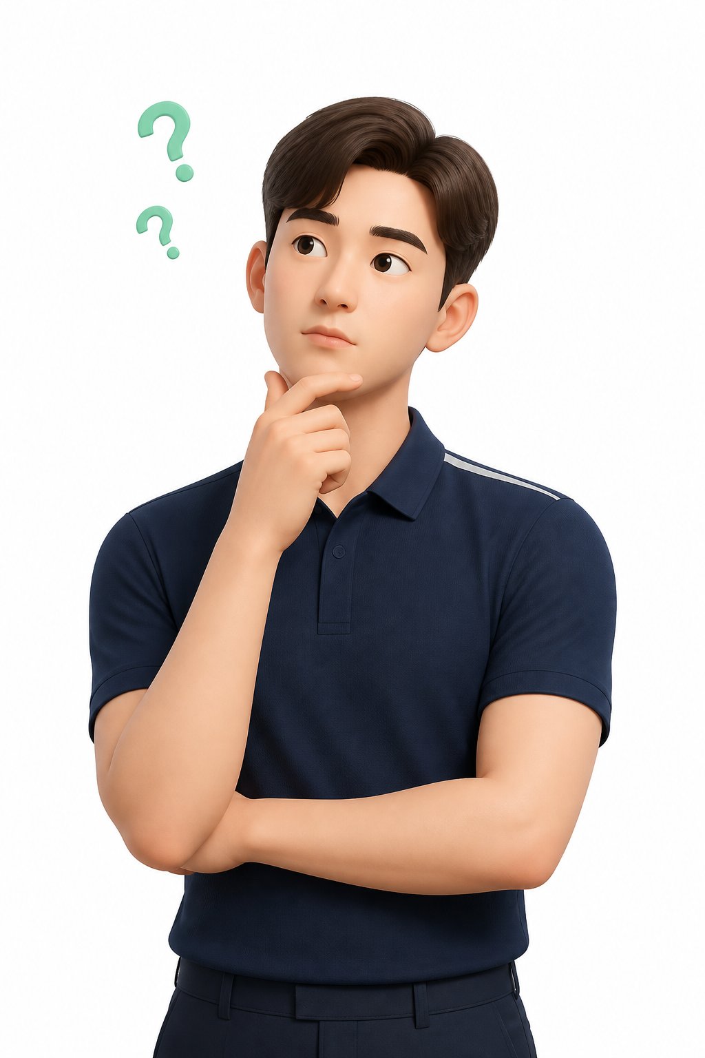 골프연습장에서 이용 중 고민하는 고객